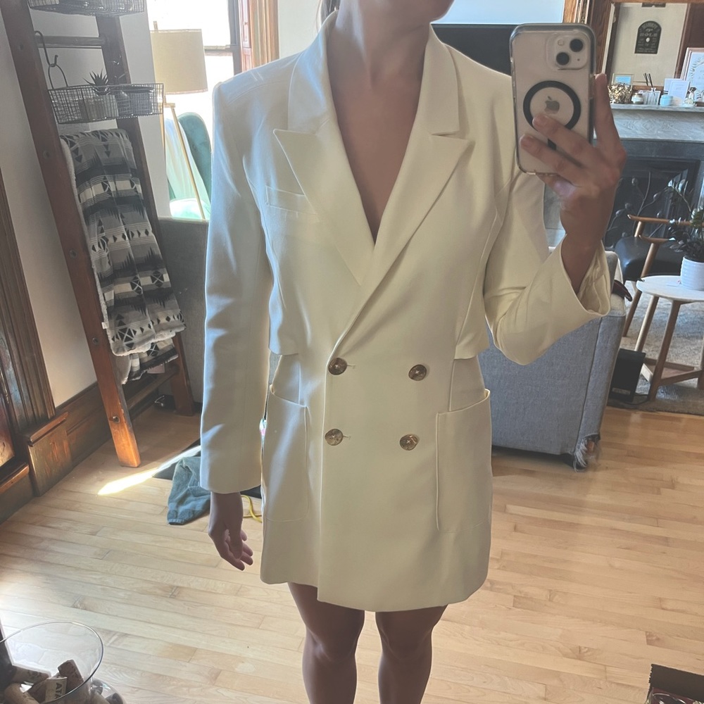 Endless Rose White Blazer Dress / Romper - brand new and never worn!